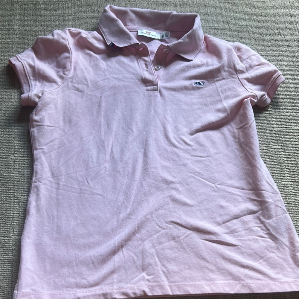 Vineyard Vines Pink Polo Shirt Soft Knit Casual
